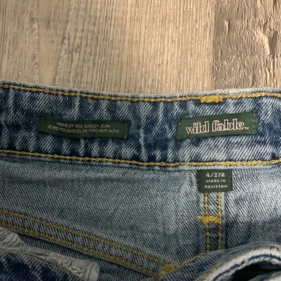 5/$25 Wild fable highest rise baggy Jean - Picture 2 of 3